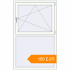 Pricing Tilt-and-Turn 1000x1600 mm KORSA STANDARD-RENOVATION (Euro 70) RAL 9016 Traffic white two-sided. Price: €188.91