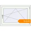 Pricing Tilt-and-Turn 980x660 mm KORSA STANDARD (Euro 70) RAL 9016 Traffic white two-sided. Price: 78.25 EUR