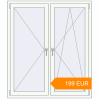Pricing Tilt-and-Turn 1300x1500 mm KORSA STANDARD (Euro 70) RAL 9016 Traffic white two-sided. Price: €199.15