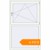 Pricing Tilt-and-Turn 1000x1600 mm KORSA STANDARD (Euro 70) RAL 9016 Traffic white two-sided. Price: ₴6,410.09