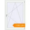 Pricing Tilt-and-Turn 995x1455 mm KORSA ENERGY-SAVING (SYNEGO MD) RAL 9016 Traffic white two-sided. Price: 5 959.73 UAH