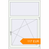 Pricing Tilt-and-Turn 1000x1500 mm KORSA BASE (Euro-Design 60) RAL 9016 Traffic white two-sided. Price: 116.55 EUR