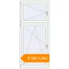 Pricing Tilt-and-Turn 890x2030 mm KORSA ENERGY-SAVING (SYNEGO MD) RAL 9016 Traffic white two-sided. Price: 8 939.6 UAH