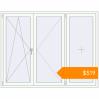 Pricing Tilt-and-Turn 1920x1500 mm KORSA ENERGY-SAVING (SYNEGO MD) RAL 9016 Traffic white two-sided. Price: $519.36