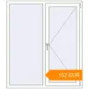 Pricing Tilt-and-Turn 1300x1500 mm KORSA STANDARD (Euro 70) RAL 9016 Traffic white two-sided. Price: 152.38 EUR
