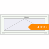 Pricing Tilt-and-Turn 1260x510 mm KORSA BASE (Euro-Design 60) RAL 9016 Traffic white two-sided. Price: ₴4,052.58