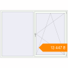 Pricing Tilt-and-Turn 2400x1700 mm KORSA BASE (Euro-Design 60) RAL 9016 Traffic white two-sided. Price: ₴13,447.13
