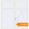 Pricing Tilt-and-Turn 1805x1870 mm KORSA STANDARD (Euro 70) RAL 9016 Traffic white two-sided. Price: ₴15,458.29