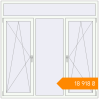 Pricing Tilt-and-Turn 1800x1800 mm KORSA BRILLANT RAL 9016 Traffic white two-sided. Price: ₴18,918.31