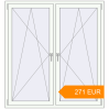Pricing Tilt-and-Turn 1450x1570 mm KORSA STANDARD (Euro 70) RAL 9016 Traffic white two-sided. Price: 271.01 EUR