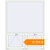 Pricing Tilt-and-Turn 1500x1900 mm KORSA BRILLANT RAL 9016 Traffic white two-sided. Price: ₴10,957.76