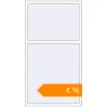 Pricing Tilt-and-Turn 1000x1845 mm KORSA STANDARD (Euro 70) RAL 9016 Traffic white two-sided. Price: €97.78