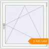 Pricing Tilt-and-Turn 1000x1000 mm KORSA STANDARD (Euro 70) RAL 9016 Traffic white two-sided. Price: 3 700.18 UAH