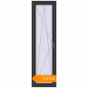 Pricing Tilt-and-Turn 600x2100 mm KORSA ENERGY-SAVING (SYNEGO MD) BLACK_STRUCTURAL two-sided. Price: ₴12,575.33