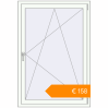 Pricing Tilt-and-Turn 995x1455 mm KORSA ENERGY-SAVING (SYNEGO MD) RAL 9016 Traffic white two-sided. Price: €157.69
