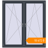 Pricing Tilt-and-Turn 1450x1570 mm KORSA STANDARD (Euro 70) ANTHRACITE_GREY_STRUKTURAL two-sided. Price: ₴18,671.75
