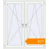 Pricing Tilt-and-Turn 1300x1500 mm KORSA ENERGY-SAVING (SYNEGO MD) RAL 9016 Traffic white two-sided. Price: $277.13