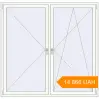 Pricing Tilt-and-Turn 1850x1800 mm KORSA ENERGY-SAVING (SYNEGO MD) RAL 9016 Traffic white two-sided. Price: ₴14,866.38
