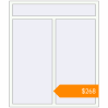 Pricing Tilt-and-Turn 1400x1660 mm KORSA STANDARD (Euro 70) RAL 9016 Traffic white two-sided. Price: $268.37