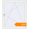 Pricing Tilt-and-Turn 1220x1450 mm KORSA ENERGY-SAVING (SYNEGO MD) RAL 9016 Traffic white two-sided. Price: $250.39