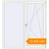 Pricing Tilt-and-Turn 1480x1630 mm KORSA ENERGY-SAVING (SYNEGO MD) RAL 9016 Traffic white two-sided. Price: ₴10,461.87