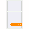 Pricing Tilt-and-Turn 1005x1845 mm KORSA STANDARD (Euro 70) RAL 9016 Traffic white two-sided. Price: €98.13