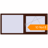 Pricing Tilt-and-Turn 1900x840 mm KORSA STANDARD (Euro 70) BLACK_CHERRY two-sided. Price: ₴10,963.78