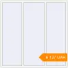Pricing Tilt-and-Turn 1800x1800 mm KORSA BASE (Euro-Design 60) RAL 9016 Traffic white two-sided. Price: ₴6,137.09
