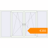 Pricing Tilt-and-Turn 2450x1430 mm KORSA STANDARD (Euro 70) RAL 9016 Traffic white two-sided. Price: €355.08