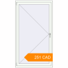 Pricing Tilt-and-Turn 1028x1841 mm KORSA ENERGY-SAVING (SYNEGO MD) RAL 9016 Traffic white two-sided. Price: 251.22 CAD