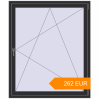 Pricing Tilt-and-Turn 1220x1450 mm KORSA ENERGY-SAVING (SYNEGO MD) ANTHRACITE_GREY_GLATT two-sided. Price: 262.08 EUR