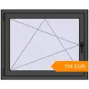 Pricing Tilt-and-Turn 1000x800 mm KORSA STANDARD (Euro 70) BASALT_GREY two-sided. Price: €154.03