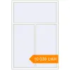 Pricing Tilt-and-Turn 1377x2032 mm KORSA ENERGY-SAVING (SYNEGO MD) RAL 9016 Traffic white two-sided. Price: ₴10,037.62