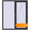 Pricing Tilt-and-Turn 1300x1500 mm KORSA STANDARD (Euro 70) ANTHRACITE_GREY_GLATT two-sided. Price: ₴11,132.58