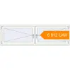 Pricing Tilt-and-Turn 2000x600 mm KORSA STANDARD (Euro 70) RAL 9016 Traffic white two-sided. Price: ₴6,812.07