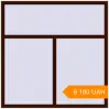 Pricing Tilt-and-Turn 1500x1500 mm KORSA BRILLANT BLACK_CHERRY two-sided. Price: ₴9,180.47