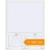 Pricing Tilt-and-Turn 1500x1900 mm KORSA BRILLANT RAL 9016 Traffic white two-sided. Price: ₴10,957.76