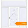Pricing Tilt-and-Turn 1685x1840 mm KORSA BRILLANT RAL 9016 Traffic white two-sided. Price: €319.79