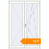 Pricing Tilt-and-Turn 1150x1700 mm KORSA STANDARD (Euro 70) RAL 9016 Traffic white two-sided. Price: $296.71
