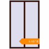 Pricing Tilt-and-Turn 1000x1600 mm KORSA BASE (Euro-Design 60) BLACK_CHERRY two-sided. Price: ₴6,656.86