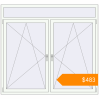 Pricing Tilt-and-Turn 1800x1660 mm KORSA BRILLANT RAL 9016 Traffic white two-sided. Price: $483.01