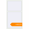 Pricing Tilt-and-Turn 1005x1845 mm KORSA STANDARD (Euro 70) RAL 9016 Traffic white two-sided. Price: ₴4,802.36