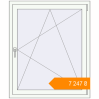Pricing Tilt-and-Turn 1000x1200 mm KORSA ENERGY-SAVING (SYNEGO MD) RAL 9016 Traffic white two-sided. Price: ₴7,246.67