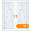 Pricing Tilt-and-Turn 1300x1500 mm KORSA STANDARD (Euro 70) RAL 9016 Traffic white two-sided. Price: €321.55