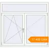 Pricing Tilt-and-Turn 1430x1320 mm KORSA ENERGY-SAVING (SYNEGO MD) RAL 9016 Traffic white two-sided. Price: 11 405.37 UAH