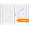 Pricing Tilt-and-Turn 1400x1000 mm KORSA ENERGY-SAVING (SYNEGO MD) RAL 9016 Traffic white two-sided. Price: ₴10,800.12