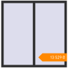 Pricing Tilt-and-Turn 1360x1380 mm KORSA ENERGY-SAVING (SYNEGO MD) ANTHRACITE_GREY_GLATT two-sided. Price: ₴13,529.15