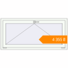 Pricing Tilt-and-Turn 1355x630 mm KORSA STANDARD (Euro 70) RAL 9016 Traffic white two-sided. Price: ₴4,355.06