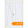 Pricing Tilt-and-Turn 1000x1500 mm KORSA STANDARD (Euro 70) RAL 9016 Traffic white two-sided. Price: €220.35