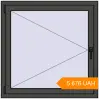 Pricing Tilt-and-Turn 1000x1000 mm KORSA STANDARD (Euro 70) BASALT_GREY two-sided. Price: ₴5,676.10
